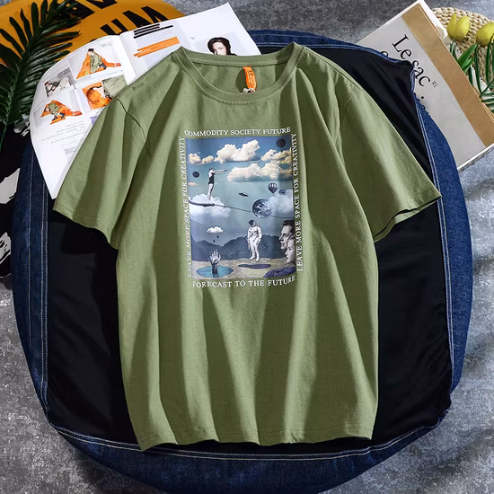 Простая футболка оптом на заказ, многоцветная дышащая летняя хлопковая футболка для мужчин и женщин, футболки с принтом больших размеров